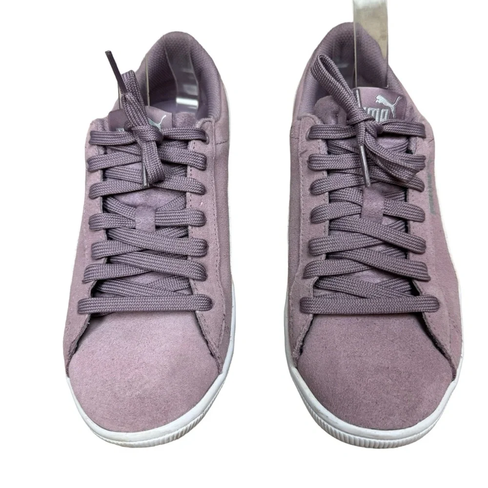 Puma Women's Vikky Classic Low-Top Sneakers Elderberry Suede US Size 8